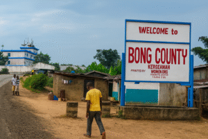 At the border betwteen Bong and Margibi