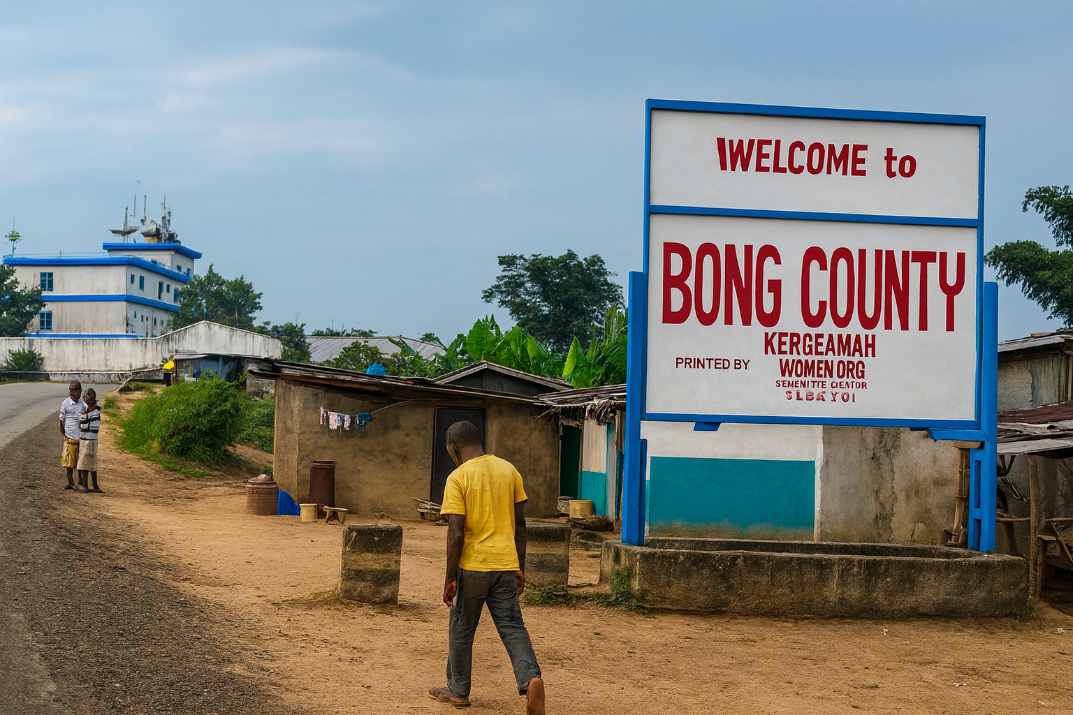 At the border betwteen Bong and Margibi