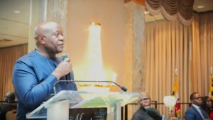 Ngafuan Speaking at ALJA Benefit Dinner