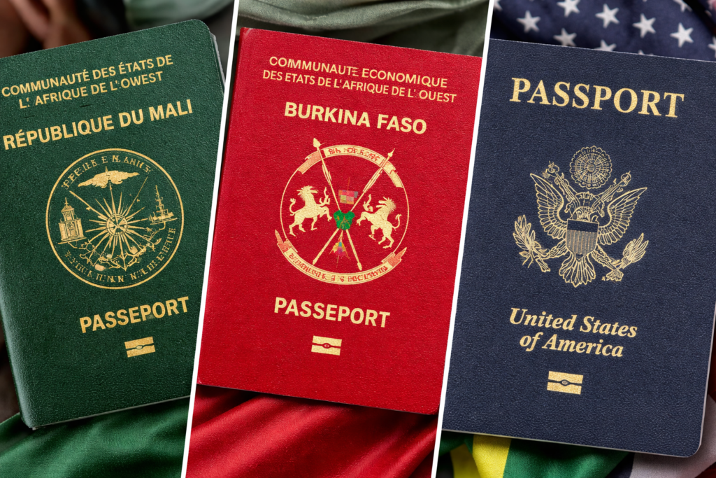 Burkina Faso-Mali-USA Passport