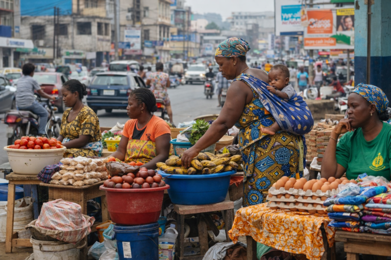 Women selling on the street of Monrovia