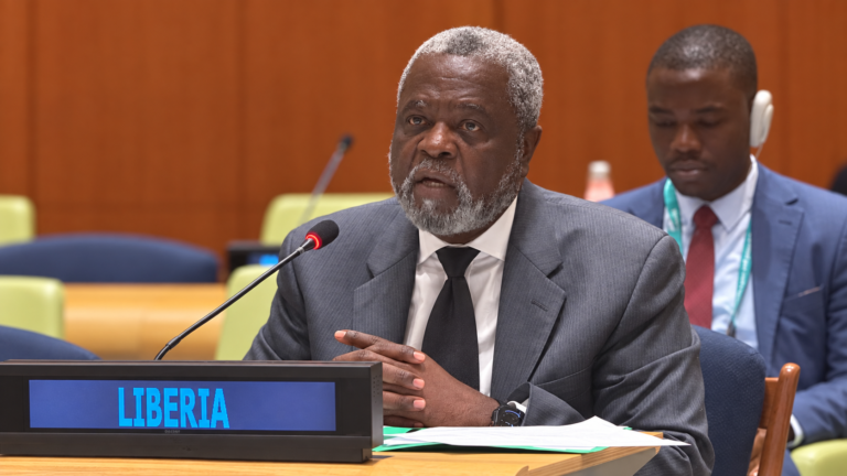 Ambassador Brown at the Liberia desk
